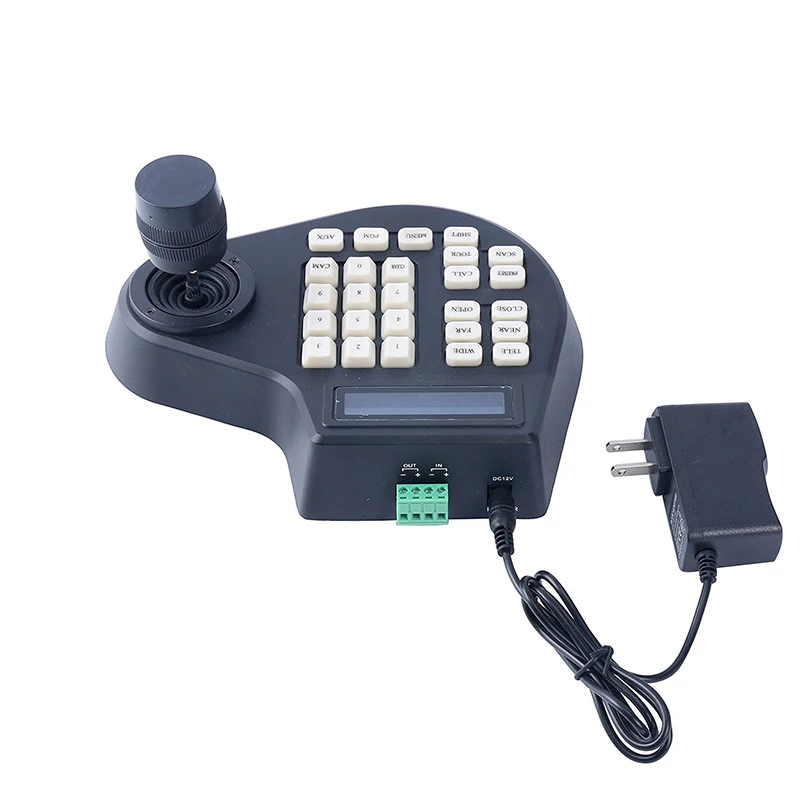 Joystick Keyboard Controller LCD Display for PTZ Speed Dome Camera control RS485 output