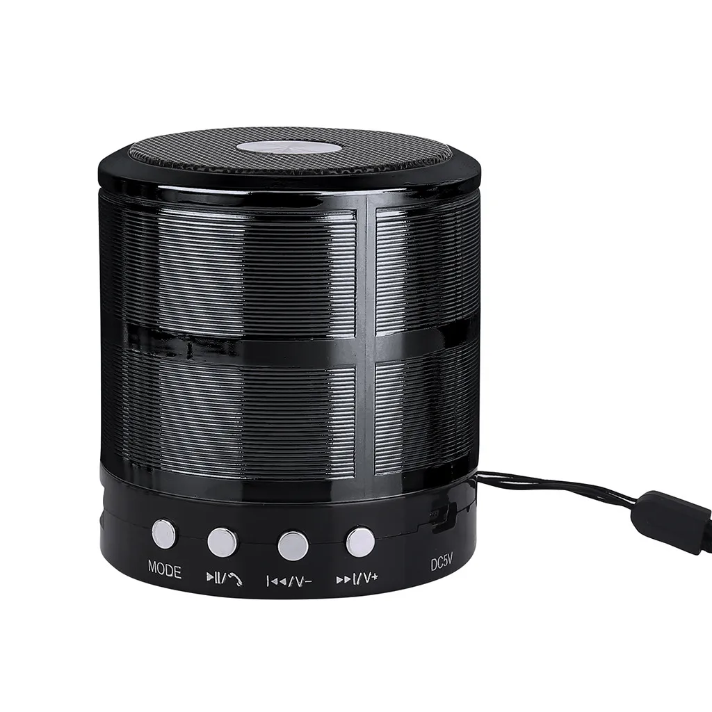 Мини портативный Bluetooth динамик беспроводной колонки бас звук стерео сабвуфер FM радио громкой связи TF карта USB MP3 плеер Z529 - Цвет: Black