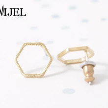 Smjel Простые геометрические шестиугольник Серьги-гвоздики для Для женщин Интимные аксессуары ювелирные изделия для подарков 10pcs-s043