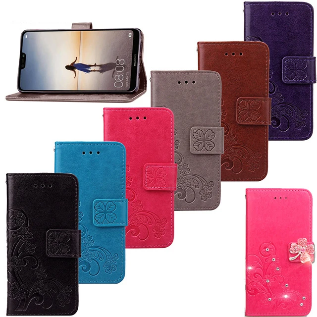 

Stand Magnetic Flip Clover Wallet Cover For Huawei Mate 9 10 Pro X Honor Magic 9i P10 Lite P20 Y625 Y635 Enjoy 6S Phone Case B61