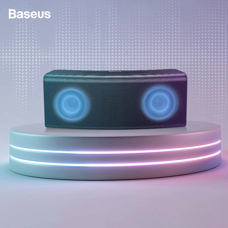 

Baseus Portable Bluetooth Speaker 5.0 Outdoor Wireless Speakers 3D Stereo Sound System Music Surround Loudspeaker Support TF AUX