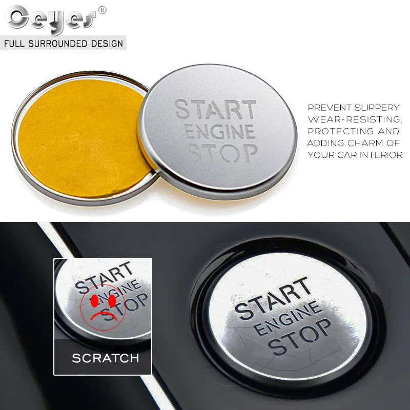 Car Start Engine Button Key Ring for AUDI (30)