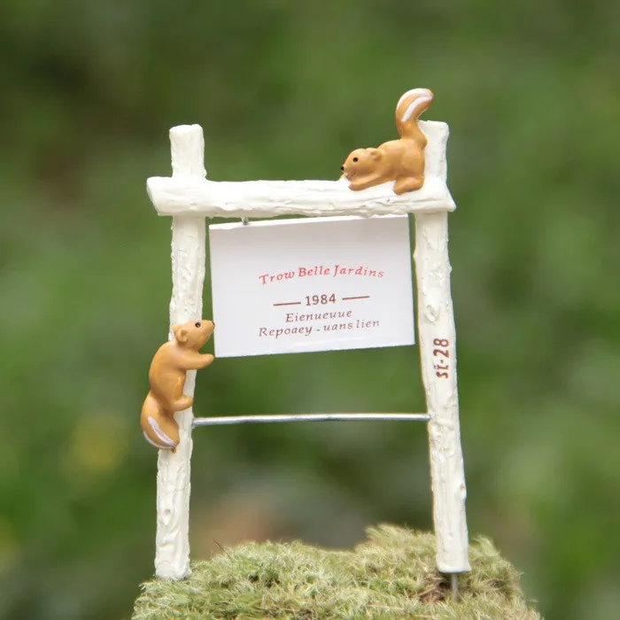 Собака скалолазание вывеска животное миниатюрная Фея Сад домашнее украшение для дома мини ремесло Ландшафтный Декор микро DIY аксессуары