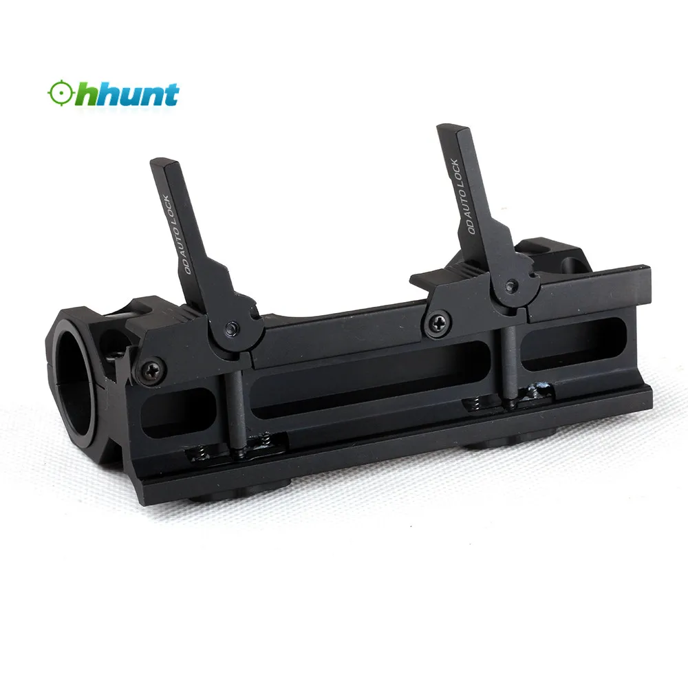 ohhunt Rock-Solid Hunting Tactical Scope 25.4mm 30mm weaver picatinny Rings QD Mounts Bases With Quick Detach Auto Lock System