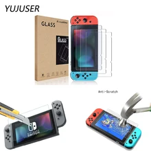 YUJUSER 1 x защитная пленка для экрана с защитой от царапин, Защитная пленка для игровой консоли с переключателем, закаленное стеклянный чехол на экран