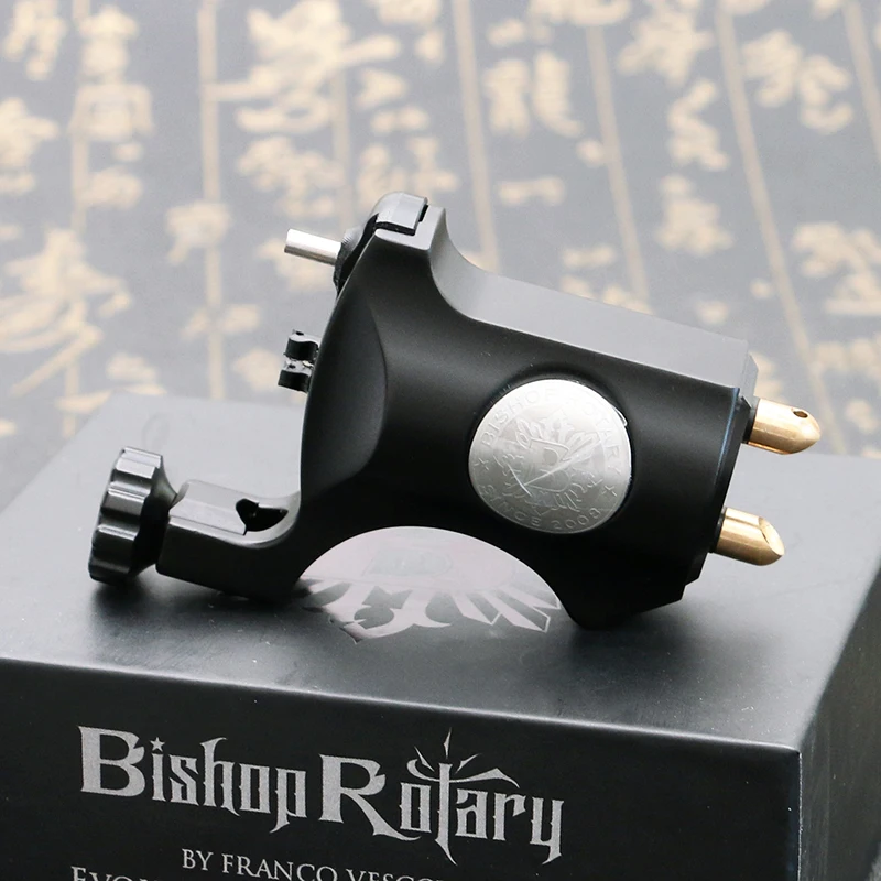 Bishop Rotary Machine for Liner Shader Tattoo Machine Black Aluminum Alloy Machine Gun TM370 Bishop Rotary Machine for Liner Shader Tattoo Machine Black Aluminum Alloy Machine Gun TM370