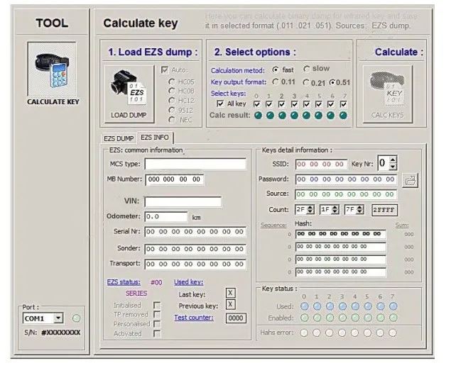 Хорошее качество SKC калькулятор V1.0.1.2 с MB дамп ключ генератор от EIS