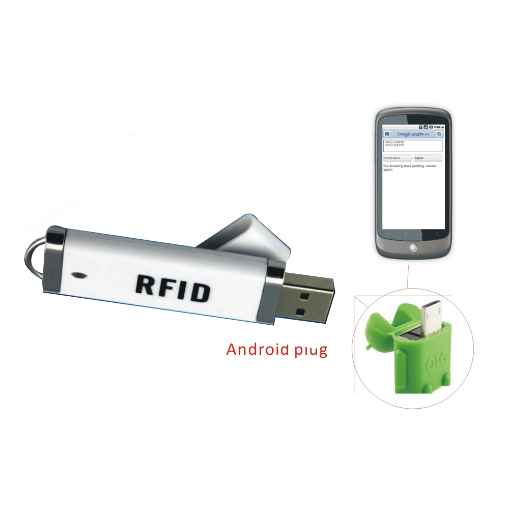 Микро Мини-считыватель RFID 125 кГц считыватель ID/USB 8H10D Поддержка Android/iphoneos/ipad/windows+ 5 шт карта
