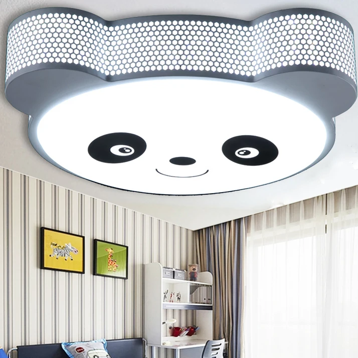 

24W Modern fashion Led Ceiling light for children Dimmable bedroom Ceiling lamp for kits Birthday gift reflector lamp panda
