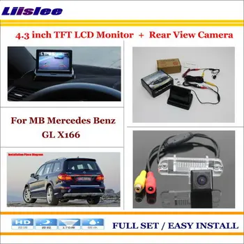 

Liislee For Mercedes Benz GL X166 Car Reverse Backup Rear Camera + 4.3" LCD Screen Monitor = 2 in 1 Rearview Parking System