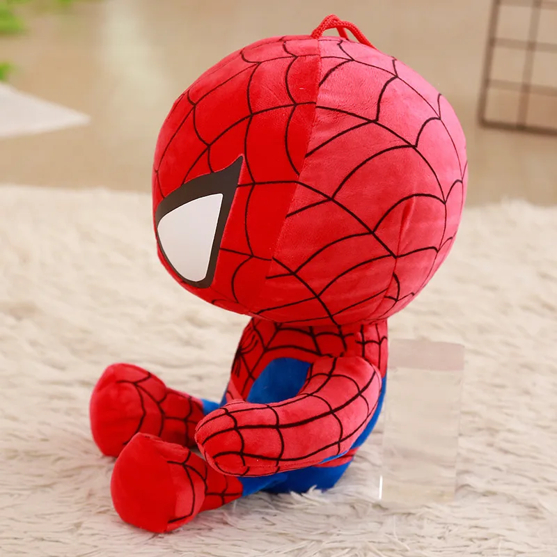 1 шт. 35 см мягкие супер герой Капитан Америка Железный человек паук Плюшевые игрушки фильм «мстители» куклы для детей подарок на день рождения
