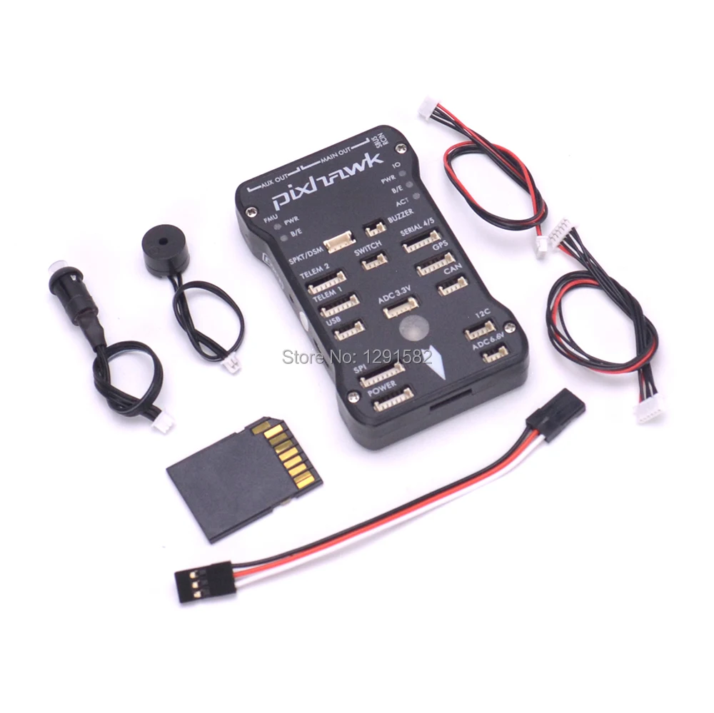 

New Pixhawk PX4 Autopilot PIX 2.4.8 32 Bit Flight Controller with Safety Switch and Buzzer / 4GB Card