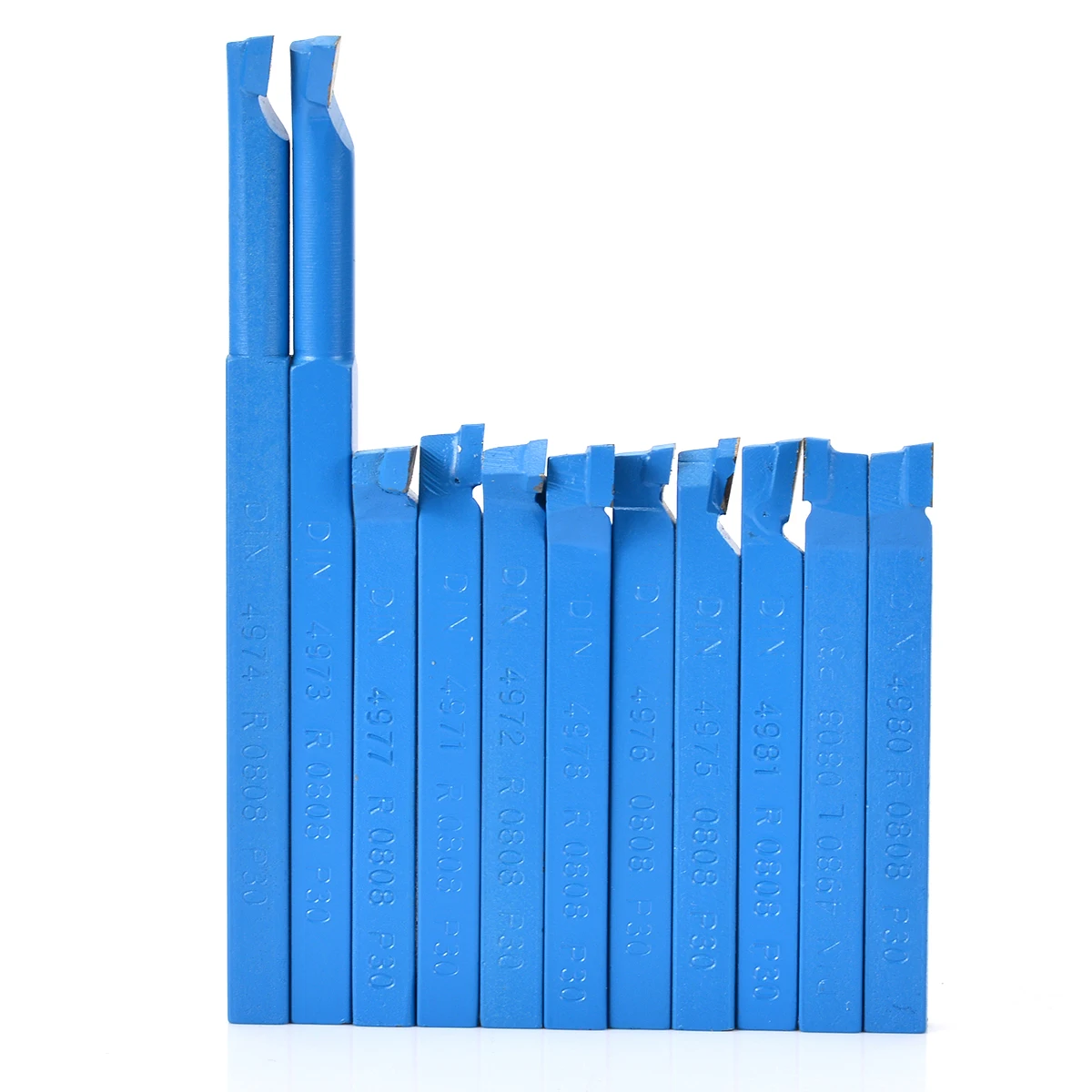 

11pcs Brazed Carbide Lathe Tool Tip Tipped Cutter Tools Bit Milling Set For Metal Cutting