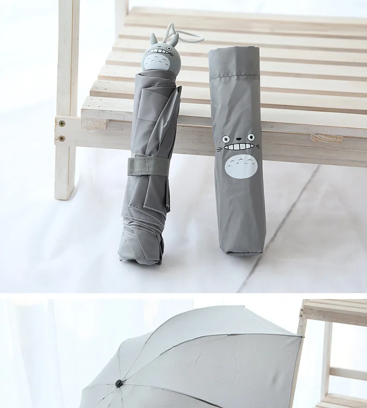 Зонт от дождя Totoro, складной, водонепроницаемый, мультяшный, Зонт от дождя, ветрозащитный, брендовый, высокое качество, мультяшный Зонт Totoro