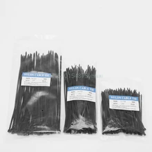 250 Pcs Nylon Cable Self-locking Plastic Wire Zip Ties Set 3*100 3*150 4*200 #L057# new hot
