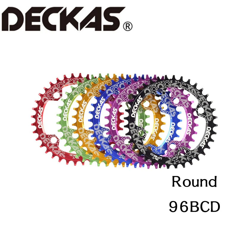 

Deckas positive and negative tooth plate single plate mountain bike bicycle disc 96BCD-S 32T 34T 36T 38T crank gear part 96 BCD