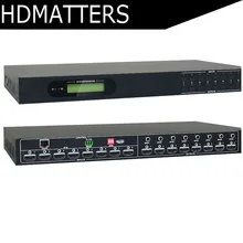 Профессиональный 8x8 матричный hdmi-коммутатор 4K HDMI матрица с аудио RS232 HDCP 2,2 Поддержка HDMI 2,0 входов и HDMI 1,4 выходов для ТВ