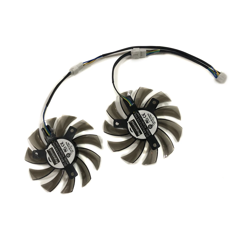 2 шт./лот DC12V 0.35A PLD08010S12HH охлаждающий вентилятор для MSI R6790 R6850 N460GTX 570GTX GTX 580 Twin Frozr II