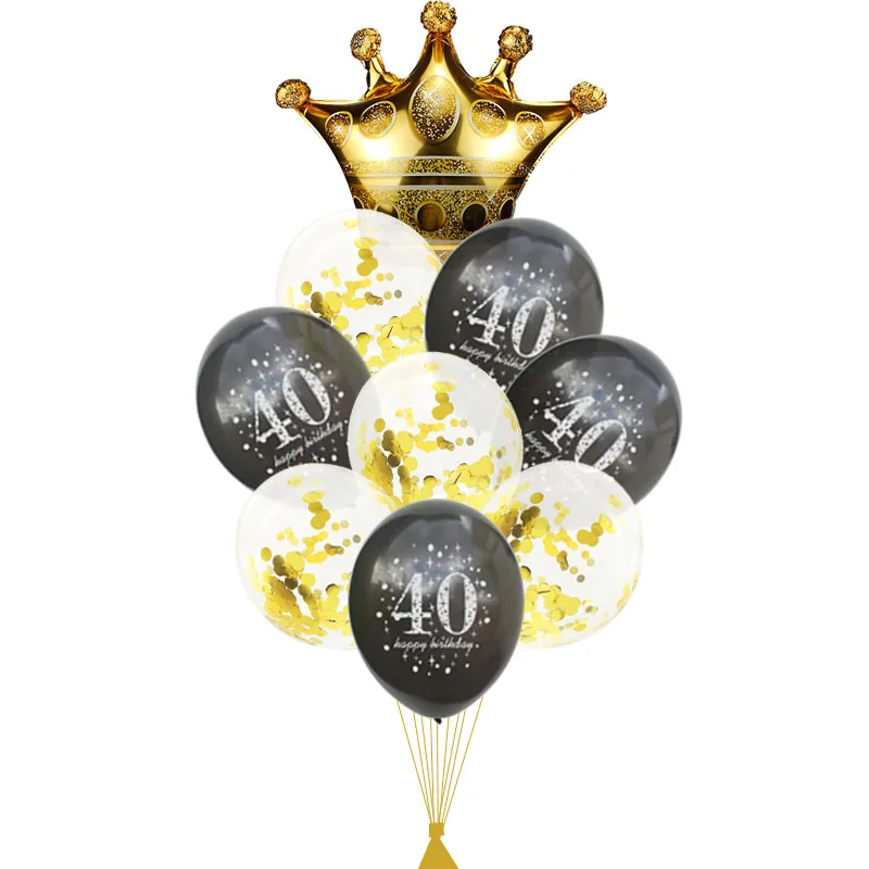 40 воздушных шаров на день рождения 30 50 60 40 воздушных шаров, вечерние шары на день рождения, декоративные надувные шары для взрослых 40 лет