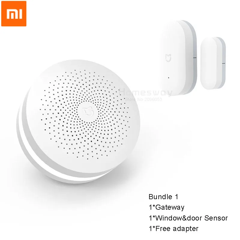 Xiaomi Mijia датчик двери окна карманный размер с Xiaomi шлюз для Xiaomi Умный домашний костюм комплект аксессуаров безопасности - Цвет: Bundle 1