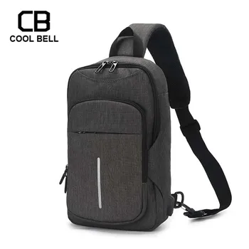 

2019 New Men Messenger Bags Fashion USB Charging shoulder bag Casual Men Crossbody Bags Multifunctional Waterproof Bags for Men
