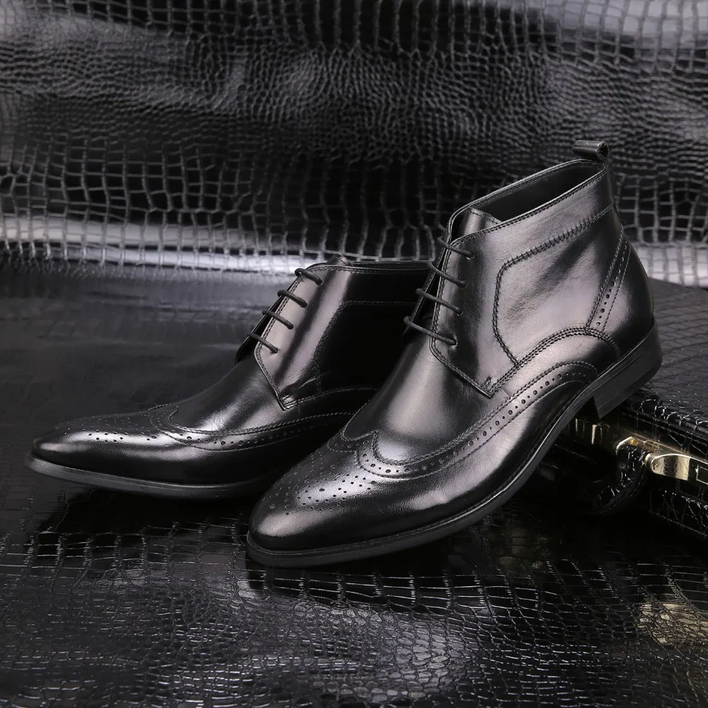 Oxford Mode Mariage brown Richelieu Souple Style Formelles Hommes Chaussures En Noir Affaires Britannique Black Sculpte Brun Cuir De Bottes Appartements zSVpUM