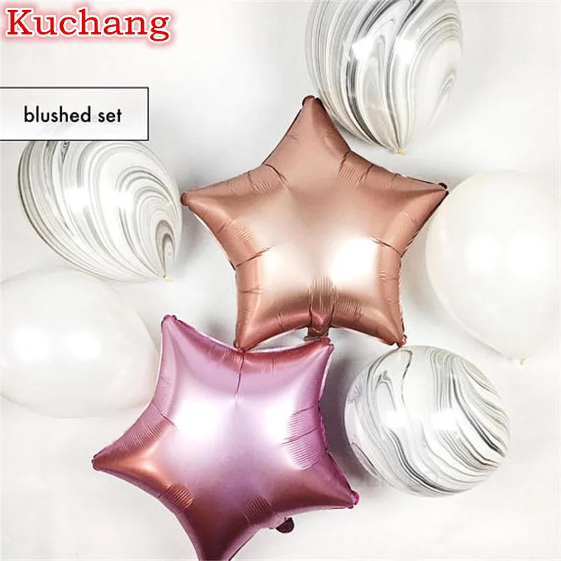 

Wedding Decoration balloons Agate Marble Balloon 18 Inch Foil Balloons Baby Shower Birthday Party Decorations Kid Toys Supplies