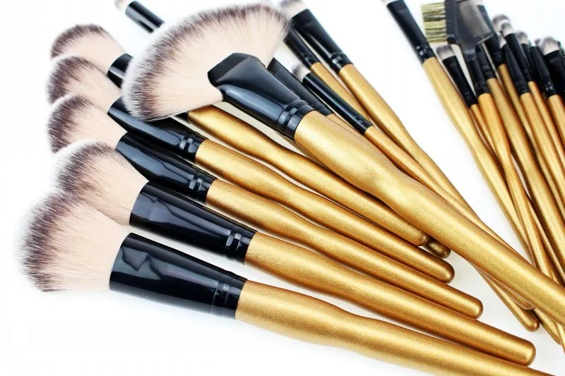 Pincéis de Maquiagem Jogo de Escova da Sombra de Mistura Kit de Cosméticos Professional Foundation pó Make up New 32 Pcs 10 Beleza e saúde