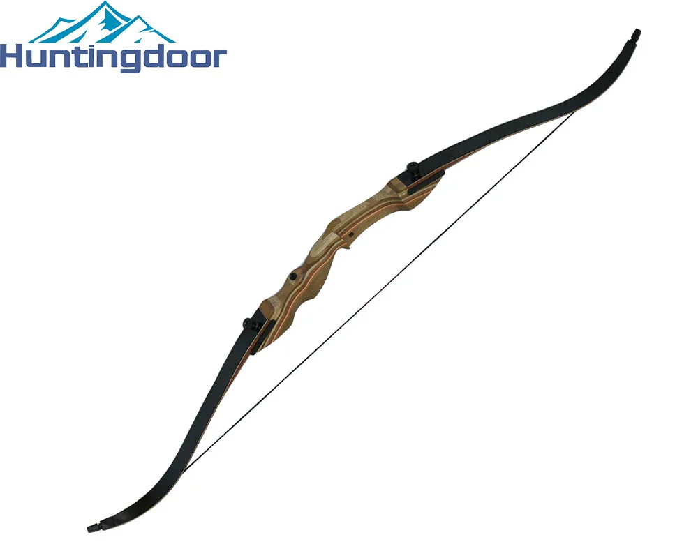 

Adult Hunting Archery Takedown Bow 60'' 55# Laminated Wood Longbow with Universal 2M Bow Stringer