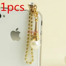 Эйфелева башня, Длинные хрустальные стразы, штепсельная Вилка для наушников, Пылезащитная заглушка, модные аксессуары для телефонов