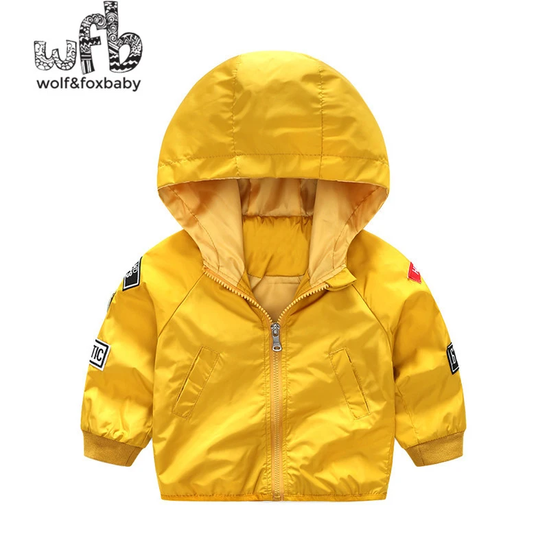 2-8 years long-sleeved color hooded zipper jacket boy spring fall autumn