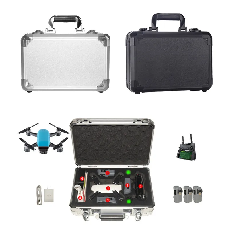 Aluminum alloy Backpack Box For DJI Spark FPV Drone Waterproof Portable