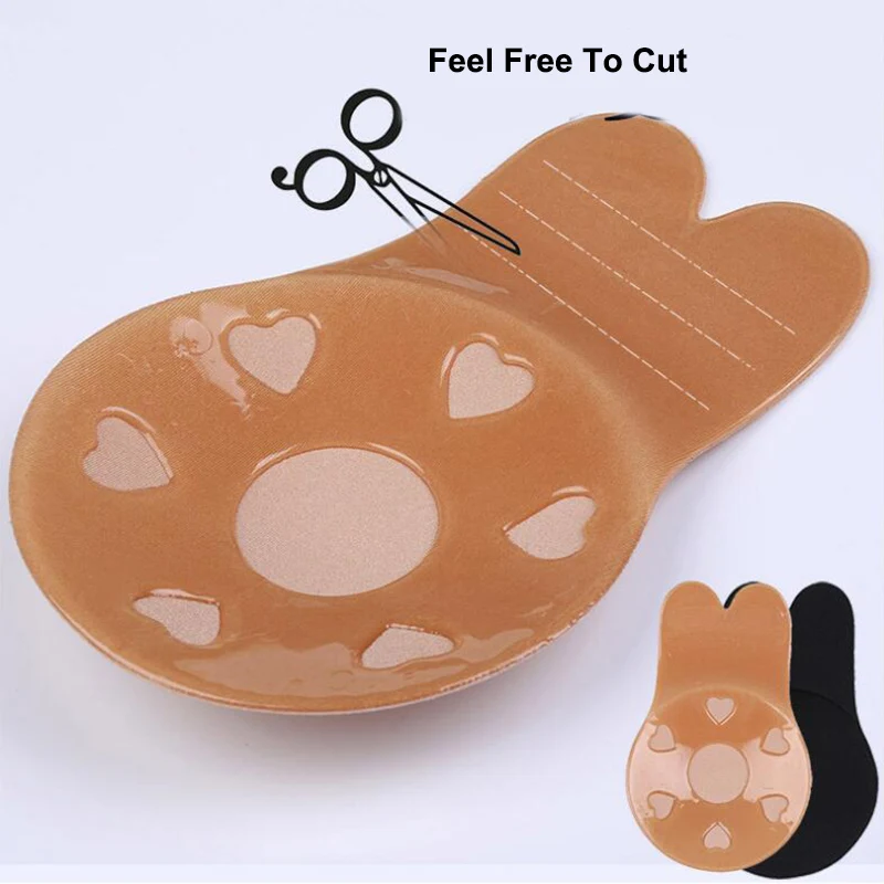 1 Pair Breathable silicone breast patch Bra Pad Reusable Self Adhesive Petal Chest Stickers Nipple Cover Invisible Bra
