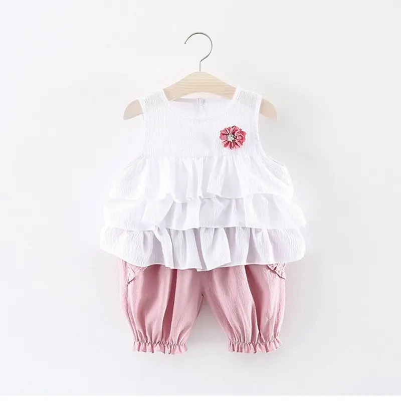 New Born Baby Girls Clothing Sets Princess Dress Tops+Hot short Pants 2 Pcs Kids Outfits Sets 2018 Children Summer Clothes Set (9)