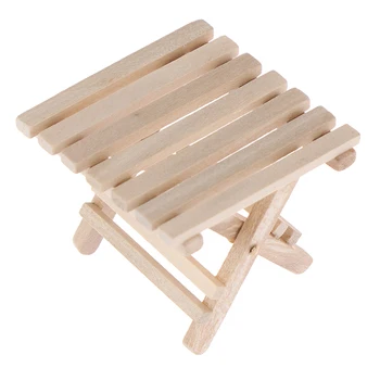 

DIY 1:12 Mini Doll House Miniature Furniture Beach Folding Table For Kids Toys Miniatures Furniture Toys Gifts For Children