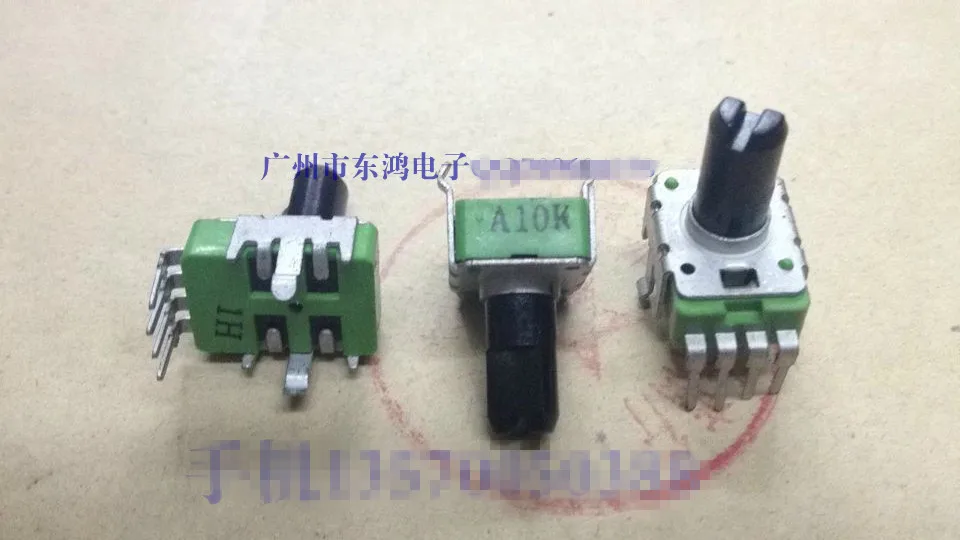 

Original new 100% RK11 potentiometer A10k shaft length 13mm power amplifier volume potentiometer 4 feet (SWITCH)