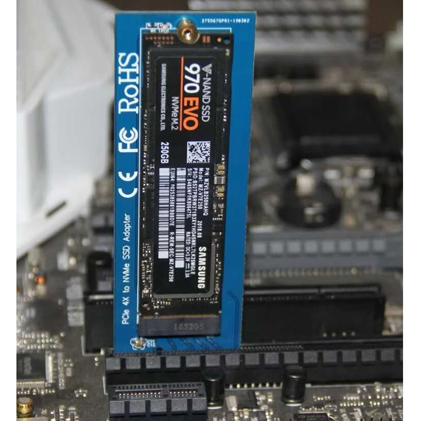 NGFF M.2 M ключ к PCI Express Расширительная карта конвертер PCIe 3 0 4X NVME SSD адаптер для