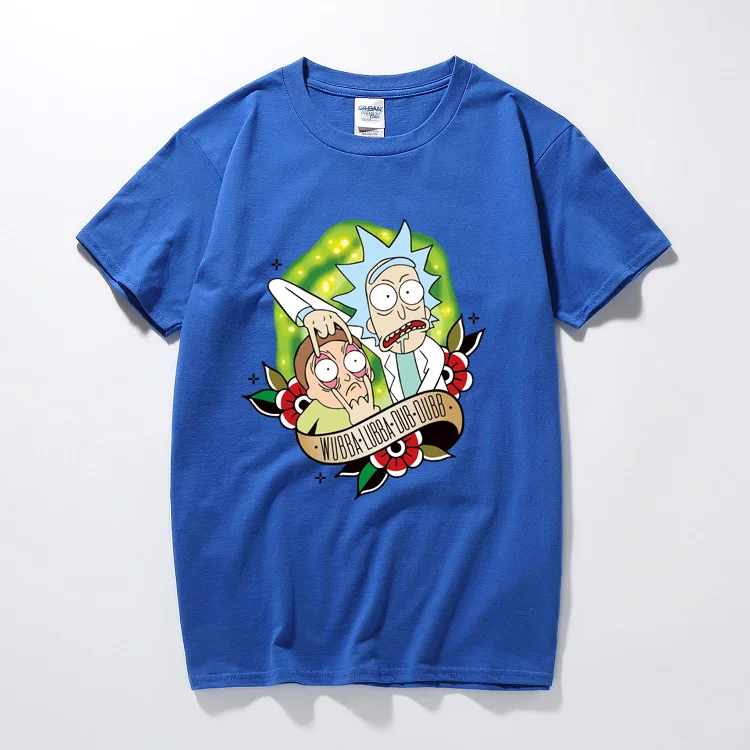 Новая модная футболка Rick And Morty для мужчин, смешной мультяшный принт, хлопковая футболка, летние футболки с короткими рукавами и круглым вырезом для подростков