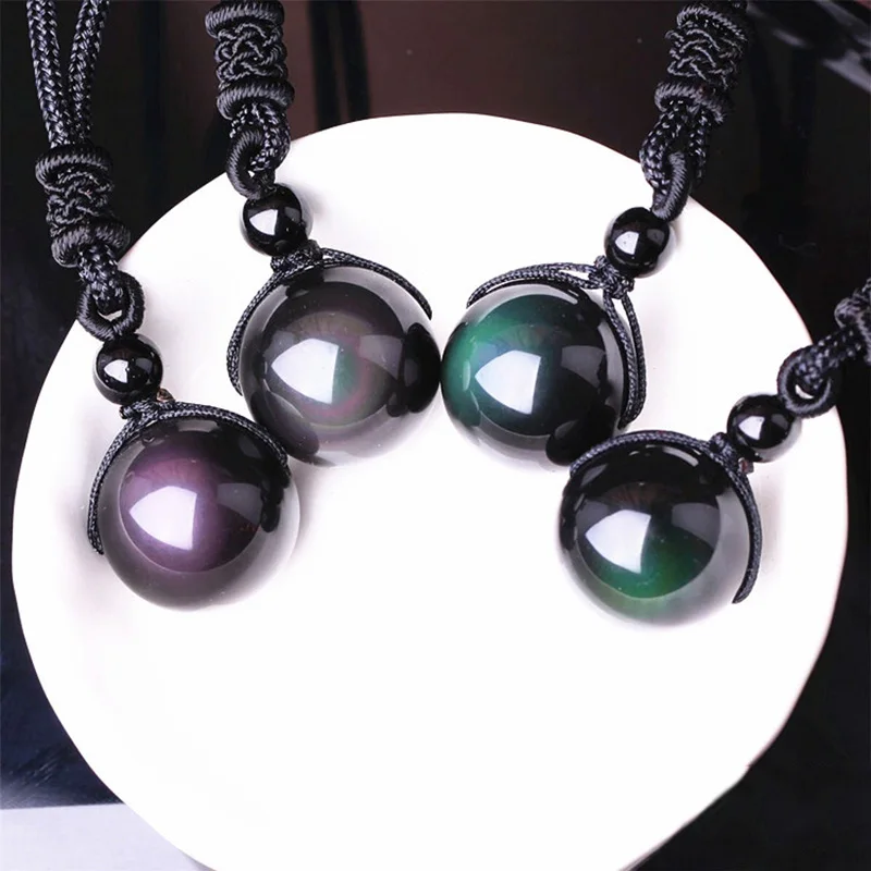 Hot sale Obsidian Necklaces pendant Natural Stone material