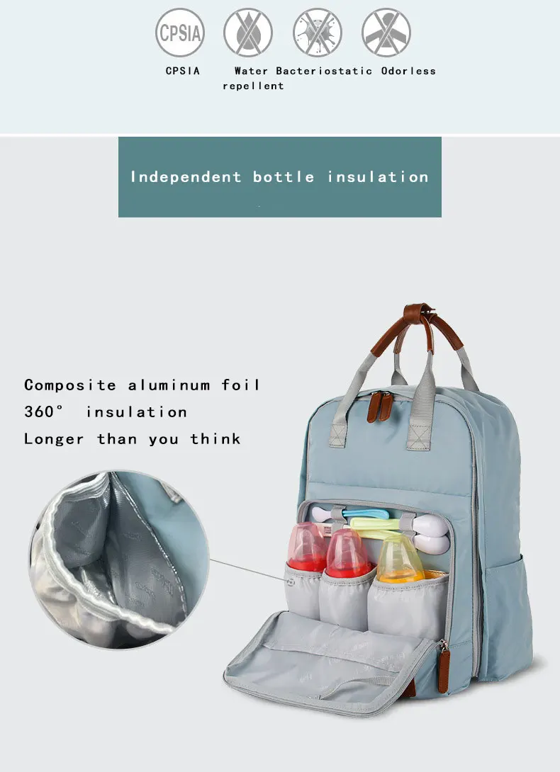 Мода Мама сумка Многофункциональный рюкзак для мамы ребенка мешок матери и детский рюкзак мамы путешествия рюкзак сумка под подгузники Hanimom