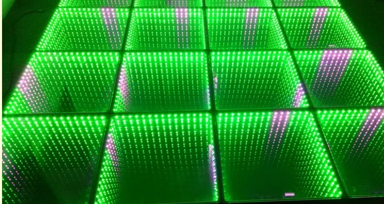 9 шт./лот, со светодиодной подсветкой, панель для танцпола, зеркало, 3D Led танцпол для свадебных шоу, событий, клубных сцен