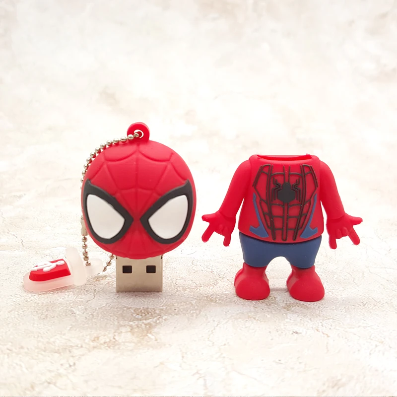 Мультфильм USB 2 0 флешка 32 гб Marvel Usb Flash Drive Человек паук флешки 4 ГБ 8 16 64 флэшка U диск