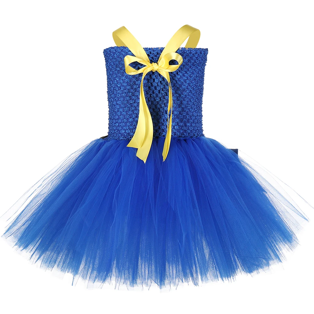 Рыба-клоун Немо, платье-пачка для девочек Карнавальный костюм синего цвета с рыбкой Дори для детей от 1 до 12 лет, детская пляжная одежда с морским рисунком, карнавальные вечерние костюмы на Хэллоуин