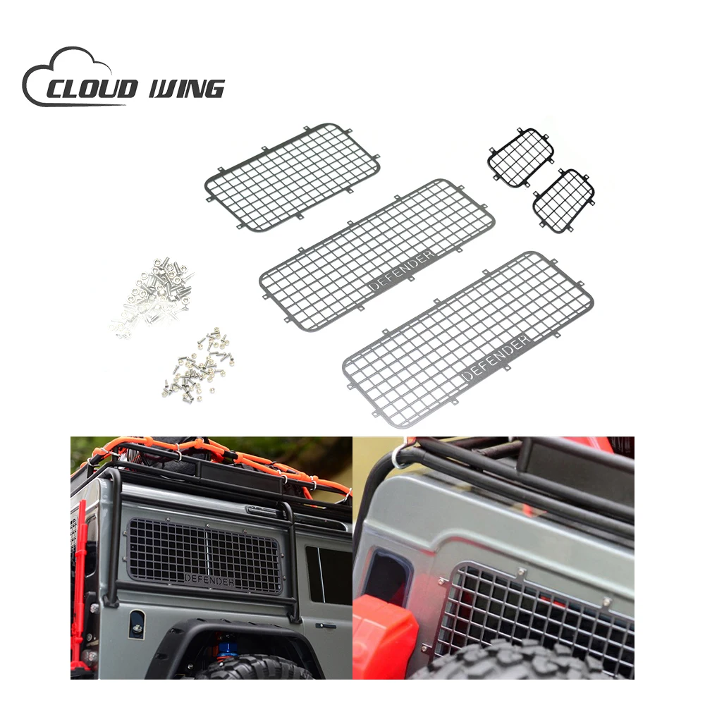 

TRX4 Metal Window Mesh Protective Net Shell Rear Window Position For 1/10 RC Crawler Car Original Parts Traxxas Trx-4 TRX4ZPS12