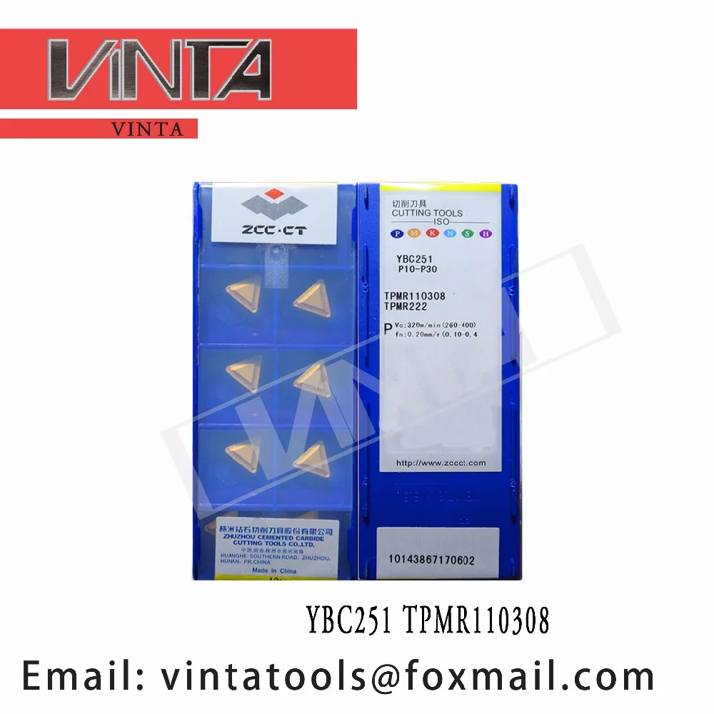 

high quality 10pcs/lots YBC251 TPMR110308 cnc carbide turning inserts
