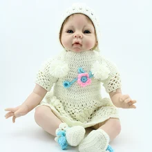 Реальные Reborn силиконовые детские Куклы 22 ''нормальное реалистичные мягкая виниловая Кукла Настоящее ручной Игрушечные лошадки для детей