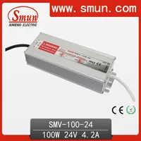 100W 24V 4A Outdoor Waterproof IP67 Switching Led Driver Led Power Supply With CE RoHS SMV-100-24