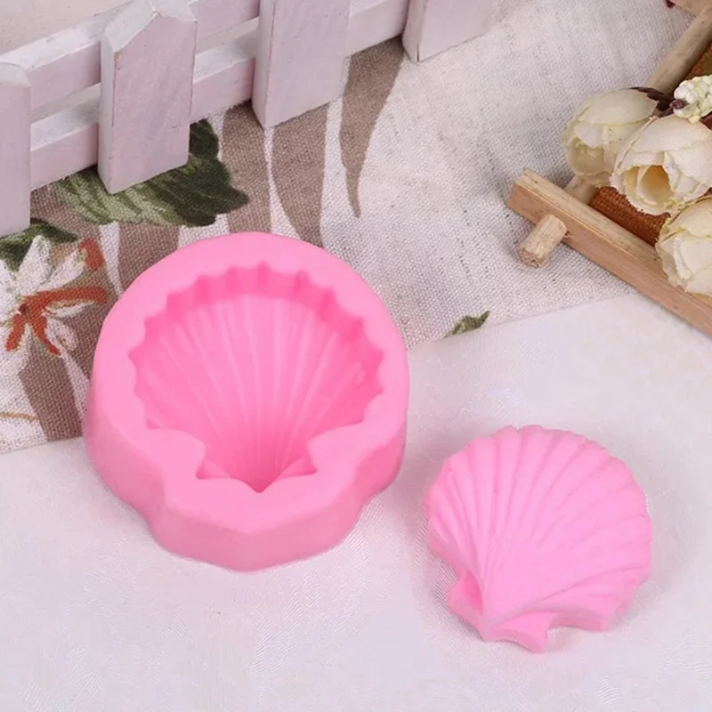 

Big Shell Shape Cooking Tools Chocolate Ice Mold Wedding Decorating Silicone Mold Baking Fondant Candy Sugar Craft DIY Cake