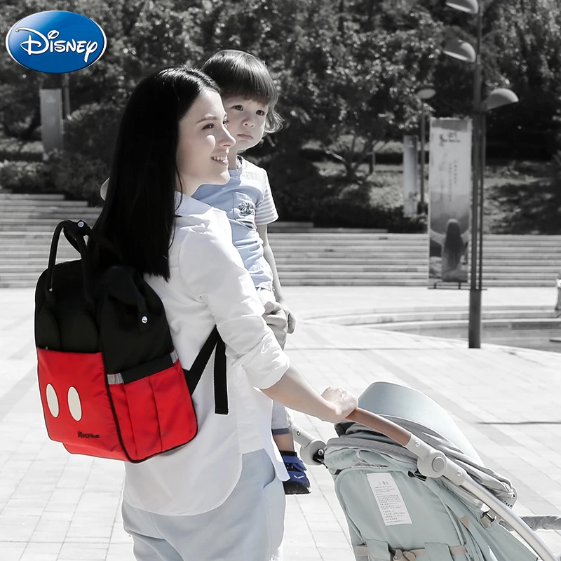 Disney термоизоляционная сумка USB ткань Оксфорд рюкзак для хранения подгузников уход за ребенком сумки для подгузников большой емкости Сумки для бутылочек для кормления