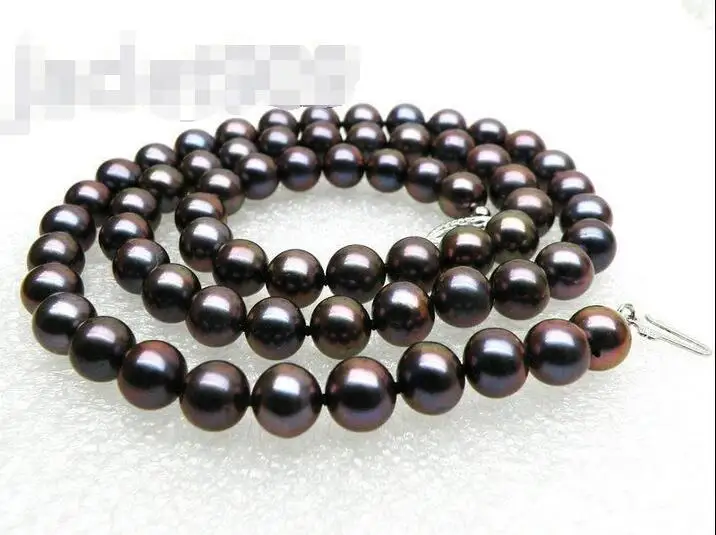 

Free Shipping >>> ELEGANT 7-7.5mm round peacock blue akoya pearl necklace 17" solid 14k white gold